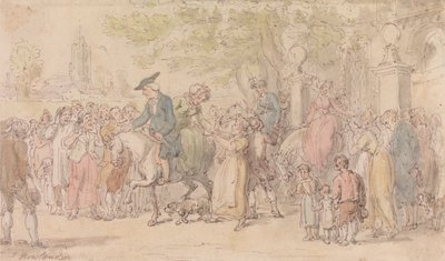 The Vicar of Wakefield: The Departure from Wakefield by Thomas Rowlandson